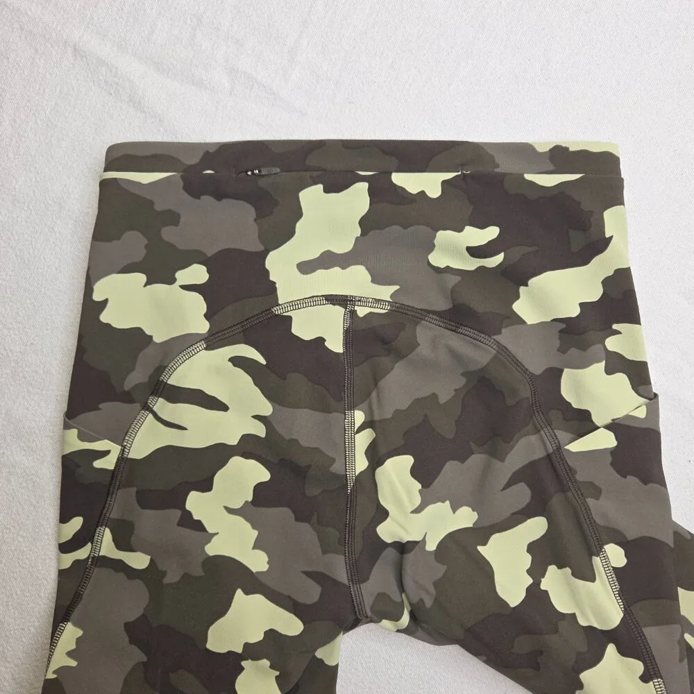 Lululemon Swift Speed High-Rise Crop Heritage 365 Camo Crispin Green Size 4